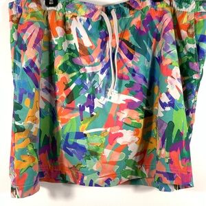 Reel Legends Colorful Tropical Print Skort 2X Performance Stretch
